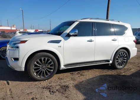 2022 Nissan Armada Platinum 2Wd z USA, uszkodzony, nr VIN JN8AY2DA7N9390176
